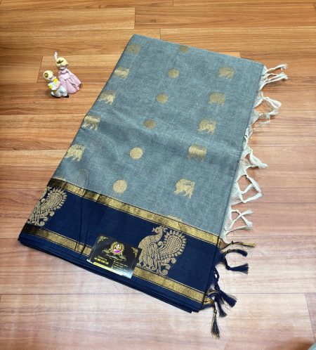 120 Gram Cotton Saree with Blouse