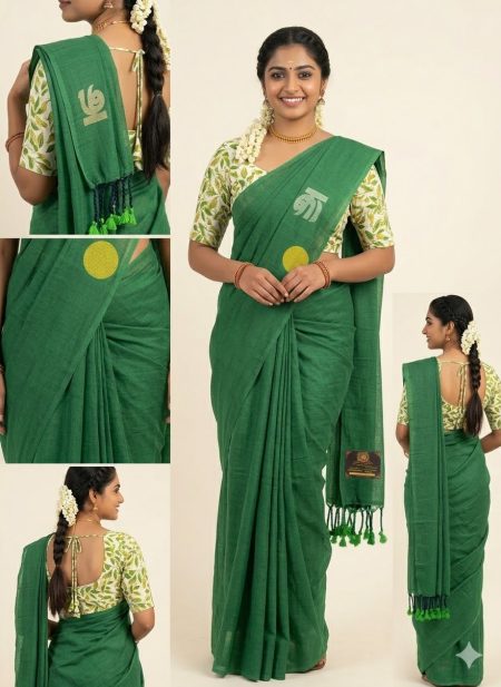 Mummy Daddy With Blouse Sarees
